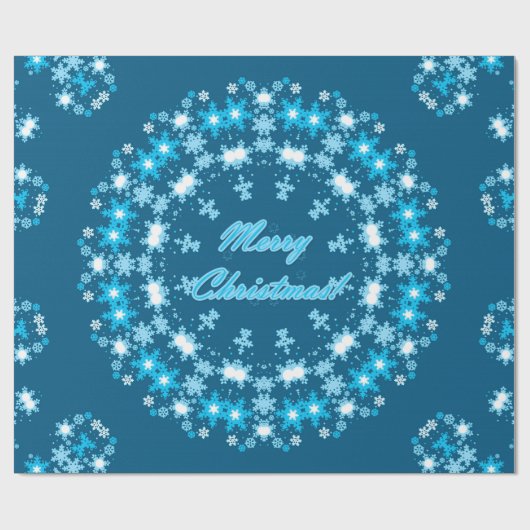 frohe Weihnachten Geschenkpapier (Flach)