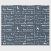 Frohe Weihnachten Geschenkpapier (Flach)