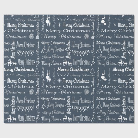 Frohe Weihnachten Geschenkpapier (Flach)