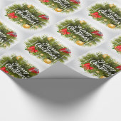 Frohe Weihnachten Geschenkpapier (Ecke)
