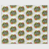 Frohe Weihnachten Geschenkpapier (Flach)