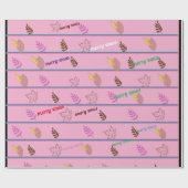 Frohe Weihnachten Geschenkpapier (Flach)