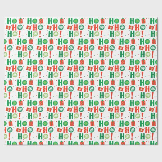 Frohe Weihnachten Geschenkpapier (Flach)