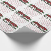 Frohe Weihnachten Geschenkpapier (Ecke)