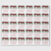 Frohe Weihnachten Geschenkpapier (Flach)