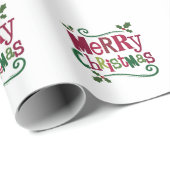 Frohe Weihnachten Geschenkpapier (Rolleneckpunkt)