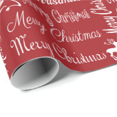 Frohe Weihnachten Geschenkpapier (Rolleneckpunkt)