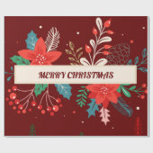 Frohe Weihnachten Geschenkpapier (Flach)