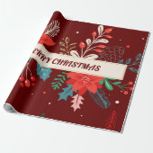 Frohe Weihnachten Geschenkpapier (Ungerollt)