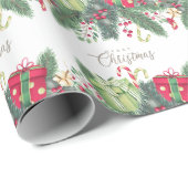 Frohe Weihnachten Geschenkpapier (Rolleneckpunkt)