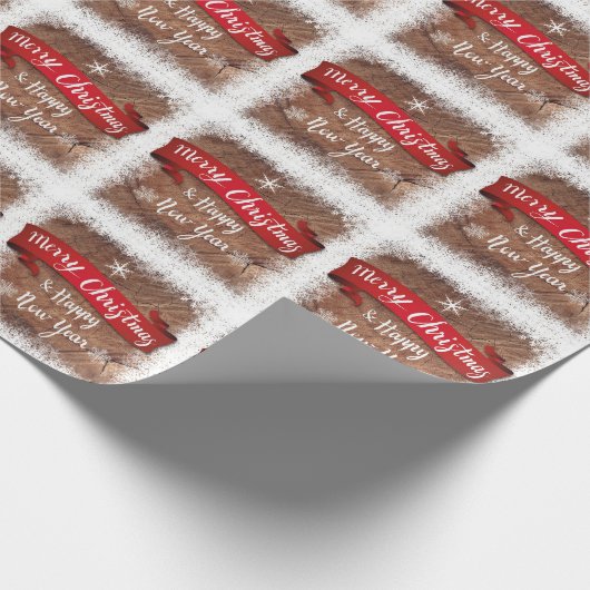 Frohe Weihnachten Geschenkpapier (Ecke)