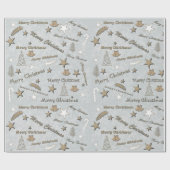 Frohe Weihnachten Geschenkpapier (Flach)