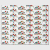 Frohe Weihnachten Geschenkpapier (Flach)