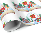 Frohe Weihnachten Geschenkpapier (Rolleneckpunkt)