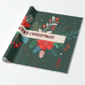 Frohe Weihnachten Geschenkpapier (Ungerollt)