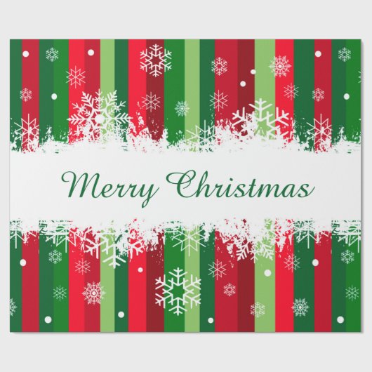 Frohe Weihnachten Geschenkpapier (Flach)