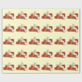 Frohe Weihnachten! Geschenkpapier (Flach)