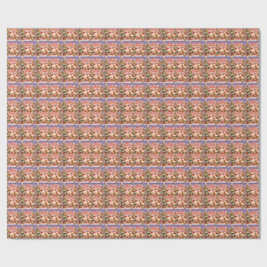 Frohe Weihnachten Geschenkpapier (Flach)