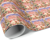 Frohe Weihnachten Geschenkpapier (Rolleneckpunkt)