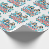 Frohe Weihnachten Geschenkpapier (Ecke)