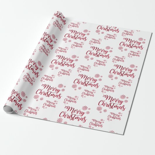 Frohe Weihnachten Geschenkpapier (Ungerollt)
