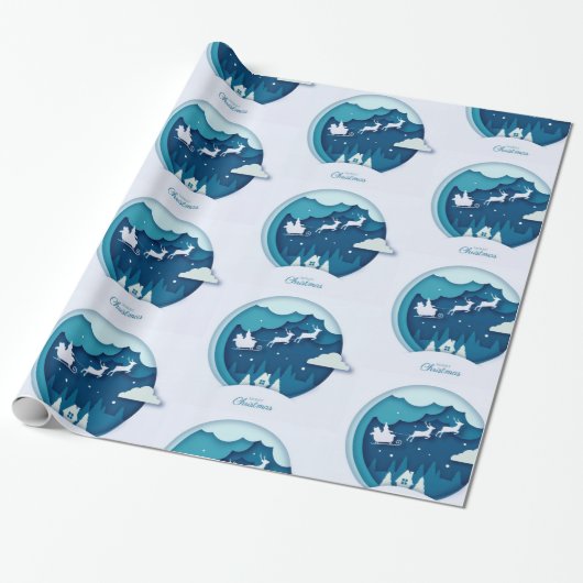 Frohe Weihnachten Geschenkpapier (Ungerollt)