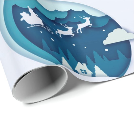 Frohe Weihnachten Geschenkpapier (Rolleneckpunkt)