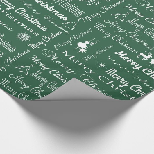 Frohe Weihnachten Geschenkpapier (Ecke)