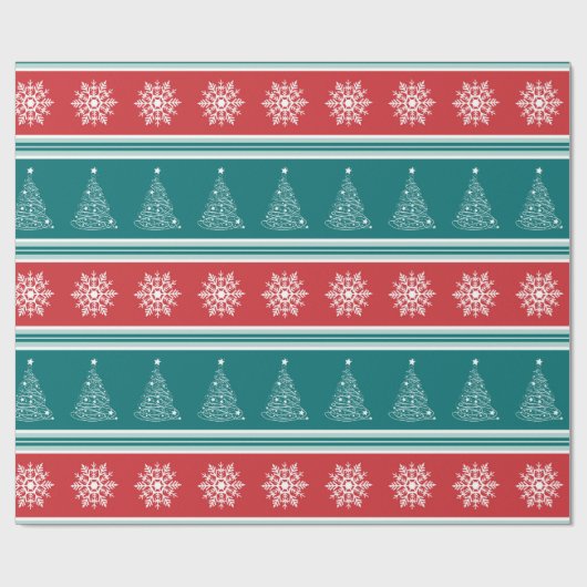 Frohe Weihnachten Geschenkpapier (Flach)