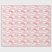 Frohe Weihnachten Geschenkpapier (Flach)