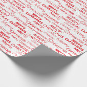 Frohe Weihnachten Geschenkpapier (Ecke)