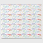 Frohe Weihnachten Geschenkpapier (Flach)