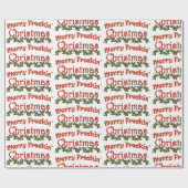 Frohe Weihnachten Geschenkpapier (Flach)