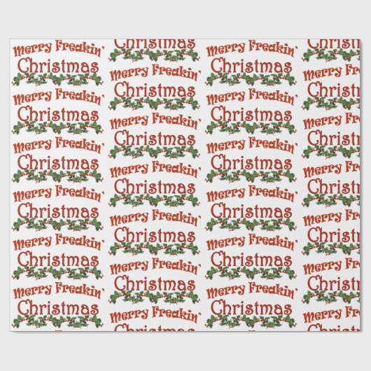 Frohe Weihnachten Geschenkpapier (Flach)