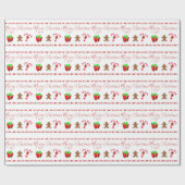 frohe Weihnachten Geschenkpapier (Flach)