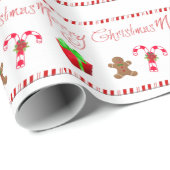 frohe Weihnachten Geschenkpapier (Rolleneckpunkt)