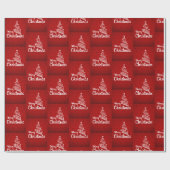 Frohe Weihnachten Geschenkpapier (Flach)