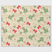 Frohe Weihnachten Geschenkpapier (Flach)