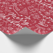 Frohe Weihnachten Geschenkpapier (Ecke)
