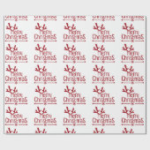 Frohe Weihnachten Geschenkpapier (Flach)