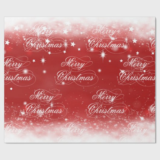 Frohe Weihnachten Geschenkpapier (Flach)