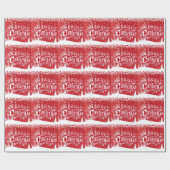 Frohe Weihnachten Geschenkpapier (Flach)