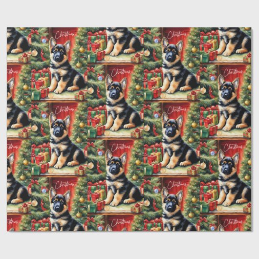 Frohe Weihnachten Geschenkpapier (Flach)