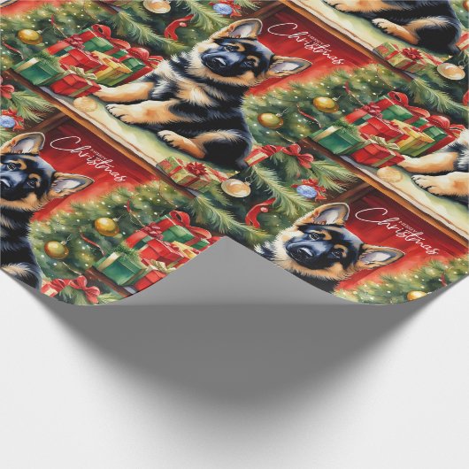 Frohe Weihnachten Geschenkpapier (Ecke)