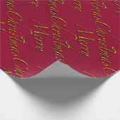 Frohe Weihnachten Geschenkpapier (Ecke)