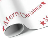 "Frohe Weihnachten" Geschenkpapier (Rolleneckpunkt)