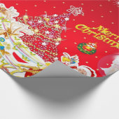 Frohe Weihnachten Geschenkpapier (Ecke)