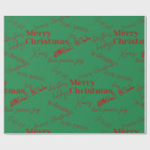 Frohe Weihnachten Geschenkpapier (Flach)