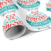 Frohe Weihnachten Geschenkpapier (Rolleneckpunkt)