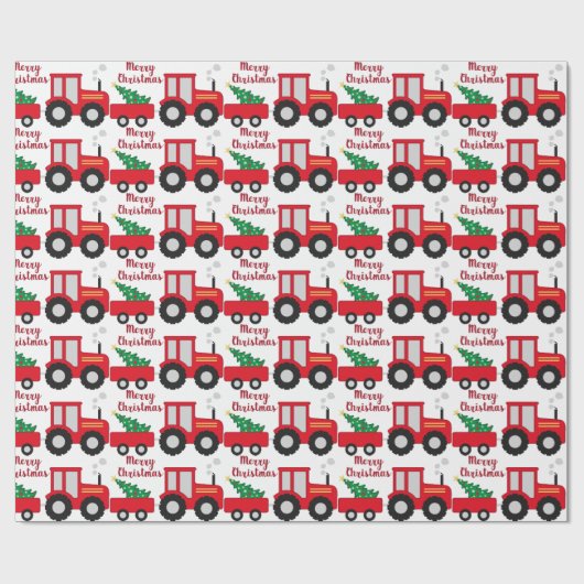 Frohe Weihnachten Geschenkpapier (Flach)